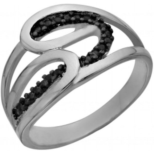 Кольцо из серебра 925 пробы с фианитом