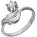 Серебряное кольцо с фианитом