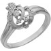Серебряное кольцо с фианитом