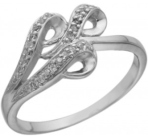 Серебряное кольцо с фианитом
