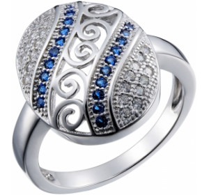 Серебряное кольцо с фианитом