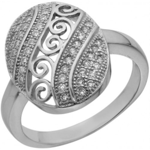 Серебряное кольцо с фианитом