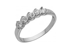 Серебряное кольцо с фианитом