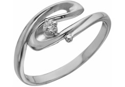 Серебряное кольцо с фианитом