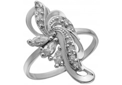 Серебряное кольцо с фианитом