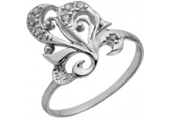 Серебряное кольцо с фианитом
