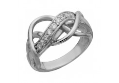 Серебряное кольцо с фианитом