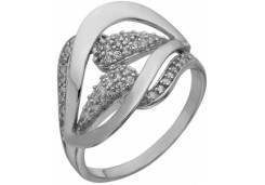 Серебряное кольцо с фианитом