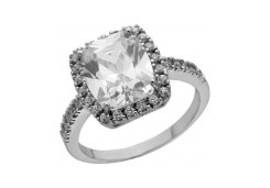 Серебряное кольцо с фианитом