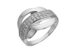 Серебряное кольцо с фианитом