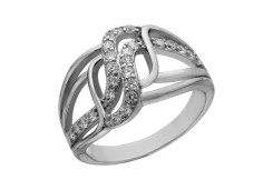 Серебряное кольцо с фианитом