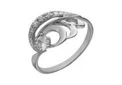 Серебряное кольцо с фианитом