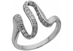Серебряное кольцо с фианитом