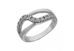 Серебряное кольцо с фианитом