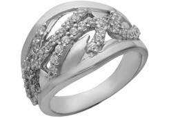 Серебряное кольцо с фианитом