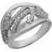Серебряное кольцо с фианитом