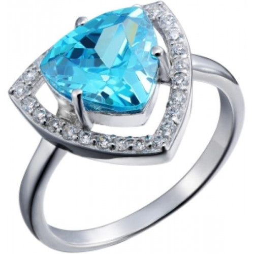 Серебряное кольцо с фианитом