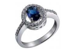 Серебряное кольцо с фианитом