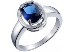 Серебряное кольцо с фианитом