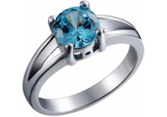 Серебряное кольцо с фианитом