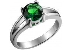 Серебряное кольцо с фианитом