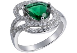 Серебряное кольцо с фианитом