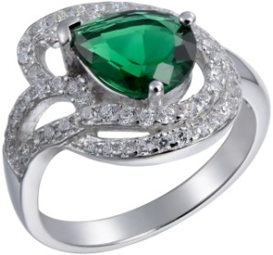 Серебряное кольцо с фианитом