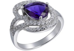 Серебряное кольцо с фианитом