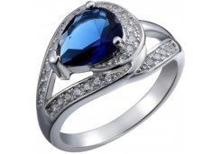 Серебряное кольцо с фианитом