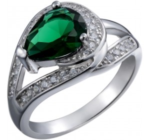 Серебряное кольцо с фианитом