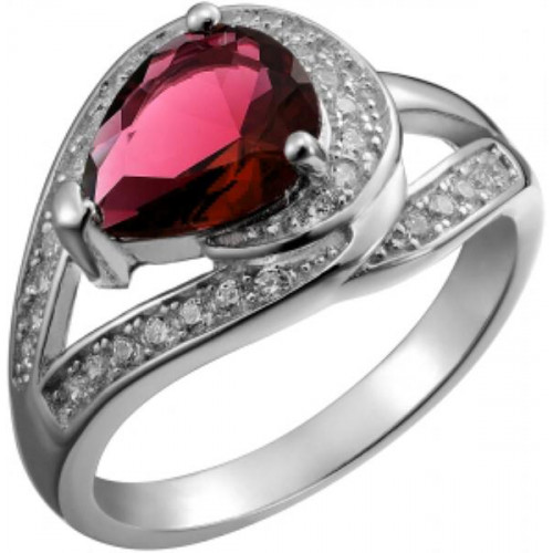 Серебряное кольцо с фианитом