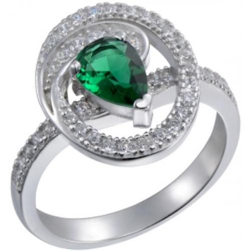 Кольцо из серебра 925 пробы с фианитом