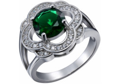 Серебряное кольцо с фианитом