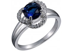 Серебряное кольцо с фианитом