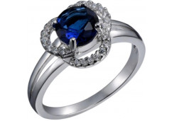 Кольцо из серебра 925 пробы с фианитом