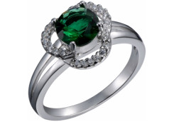 Серебряное кольцо с фианитом