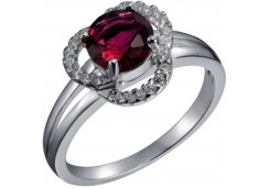 Серебряное кольцо с фианитом