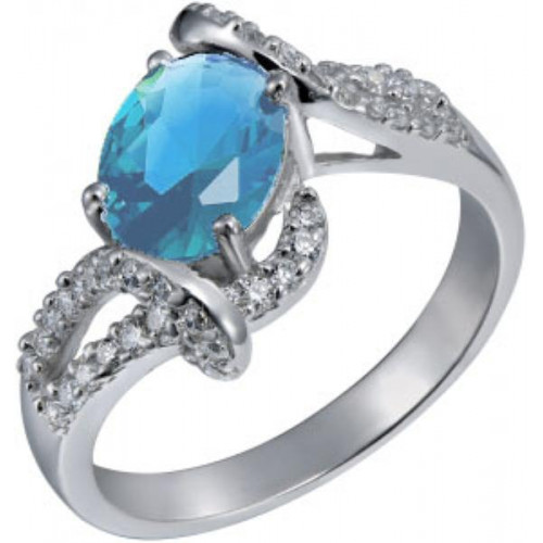 Серебряное кольцо с фианитом