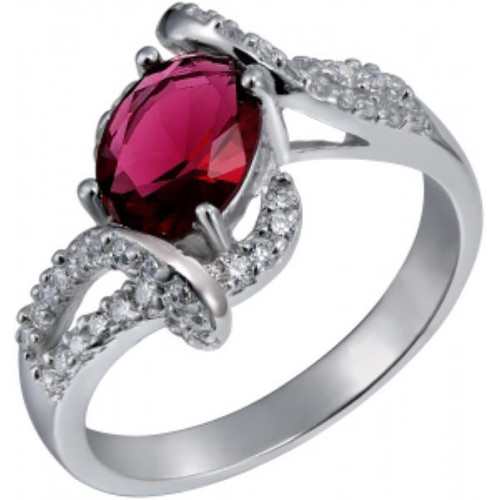 Серебряное кольцо с фианитом