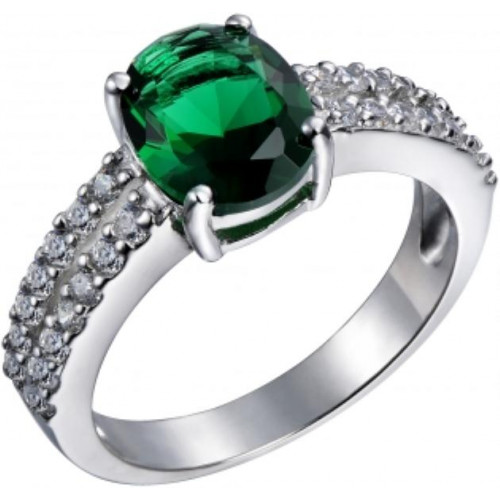 Серебряное кольцо с фианитом