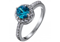 Серебряное кольцо с фианитом