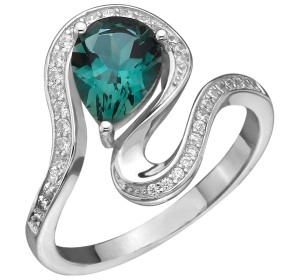 Серебряное кольцо с кварцем