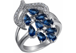 Серебряное кольцо с фианитом