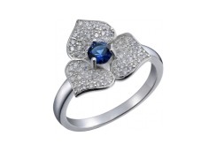 Серебряное кольцо с фианитом