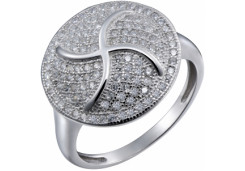 Серебряное кольцо с фианитом