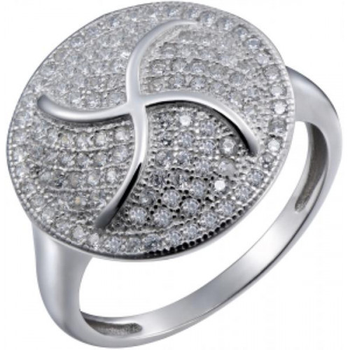 Кольцо из серебра 925 пробы с фианитом