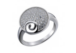 Серебряное кольцо с фианитом