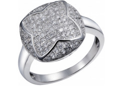 Серебряное кольцо с фианитом