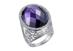 Серебряное кольцо с фианитом