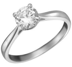 Серебряное кольцо с фианитом